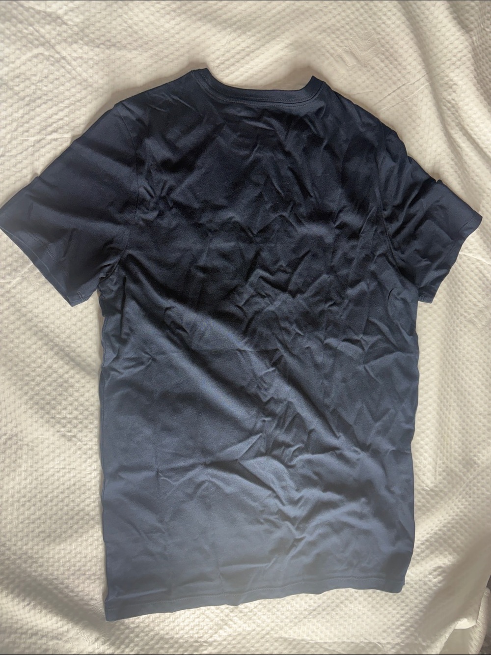 Tommy Hilfiger Navy Short Sleeve Logo Tee with Red & White Stripe - Picture 2 of 2